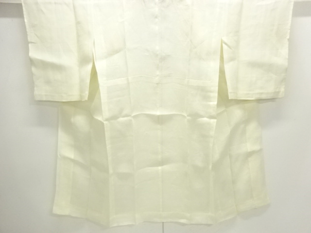 アンティーク　本麻すかし織荒波に笹模様長襦袢